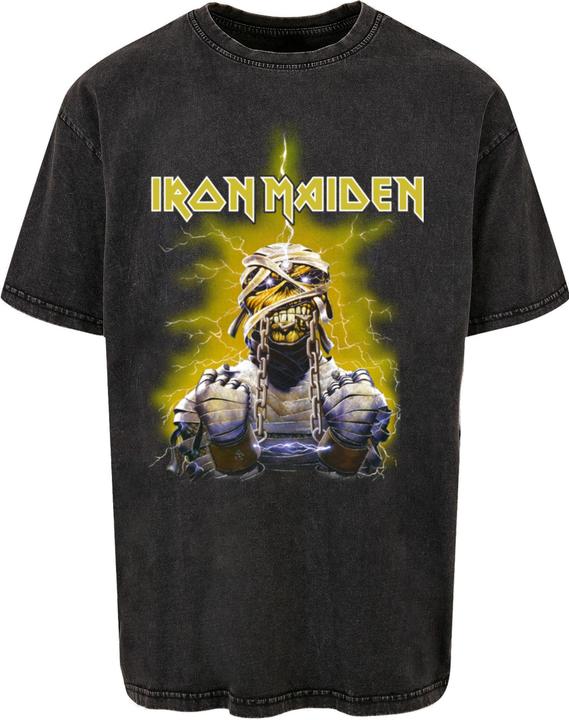 Produktbild Merchcode Powerslave - World Slavery Tour Acid Washed Oversize Tee - 190087 (S)