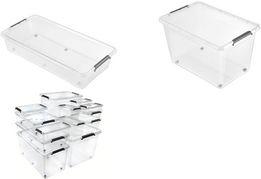 keeeper Opbergbox/clipbox Lars, met wielen, 40 liter naturel-transparant, deksel betrouwbaar door sinds (40 l)