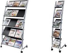 Image du produit Alba Etagère à prospectus, pour 20 x DIN A4, largeur : 820 mm 5 compartiments pour 3 documents chacun (A4)