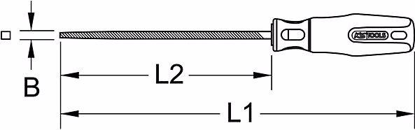 Image du produit KS Tools Dossier carré (Coupe 3, 320 mm)