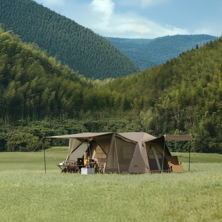 Produktbild Naturehike Village 13 ridge automatic tent brown-Tiblack (Aufblasbares Zelt)