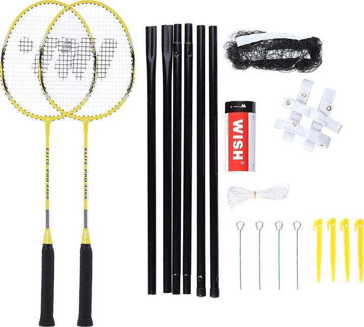 Wish Formula Nils Badminton racket set Wish ALUMTEC 4466, yellow