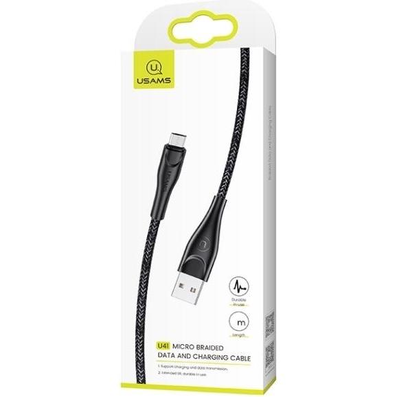 Thumbnail - Usams USB-A - microUSB cable 3 m black (63793-uniw) (3 m), USB Kabel