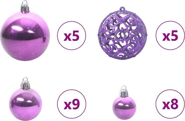 Produktbild vidaXL Weihnachtsornamente (61x)