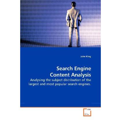 Search Engine Content Analysis, Fachbücher von John King