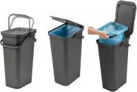 Produktbild Tontarelli Modeeimer mit Griff 38l weiss/schwarz (38 l)