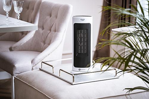 Actual product image Adler AD 7738 Ceramic LED fan heater with remote control + timer (2000 W)