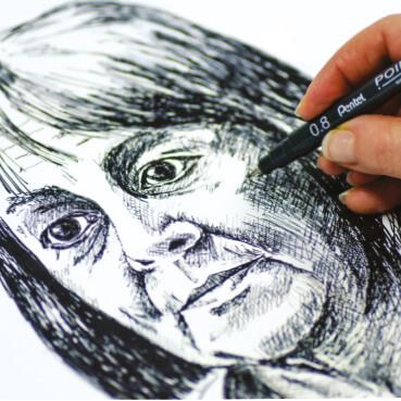 Image du produit Pentel Pointliner (Noir, 1 x)