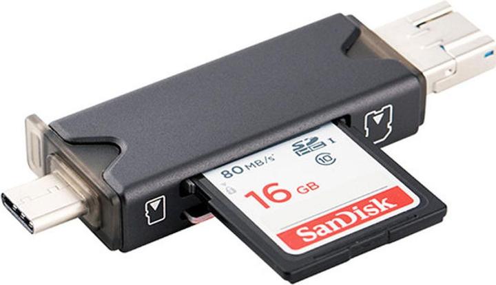 JJC CR UTC3 GRAY USB 3.0 Card Reader (USB 3.0)