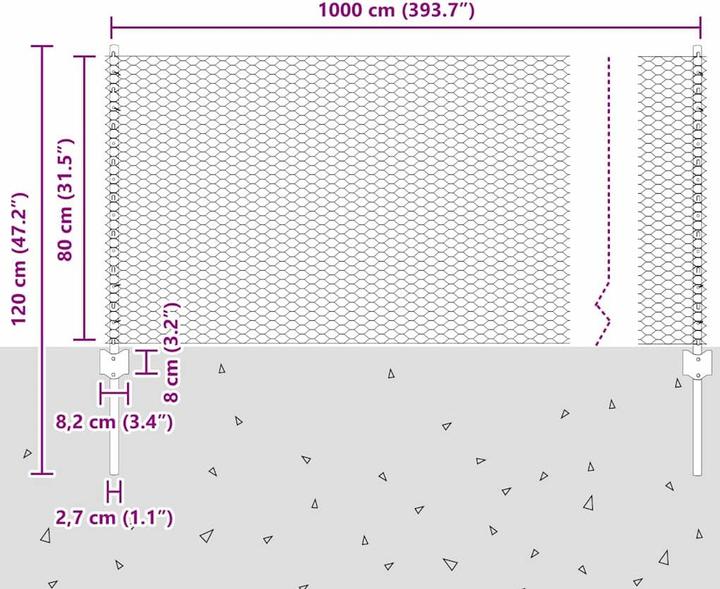 Produktbild vidaXL Aussenbarriere