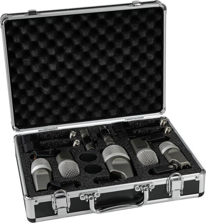 Immagine prodotto Omnitronic MIC 77-7LMH MK2 set di microfoni per batteria
