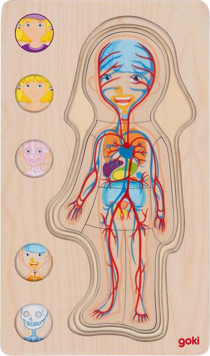 Produktbild Goki Schichtenpuzzle Mädchen (29 Teile)