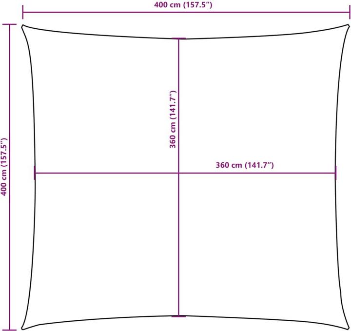 Produktbild vidaXL Sonnensegel (400 x 400 cm)