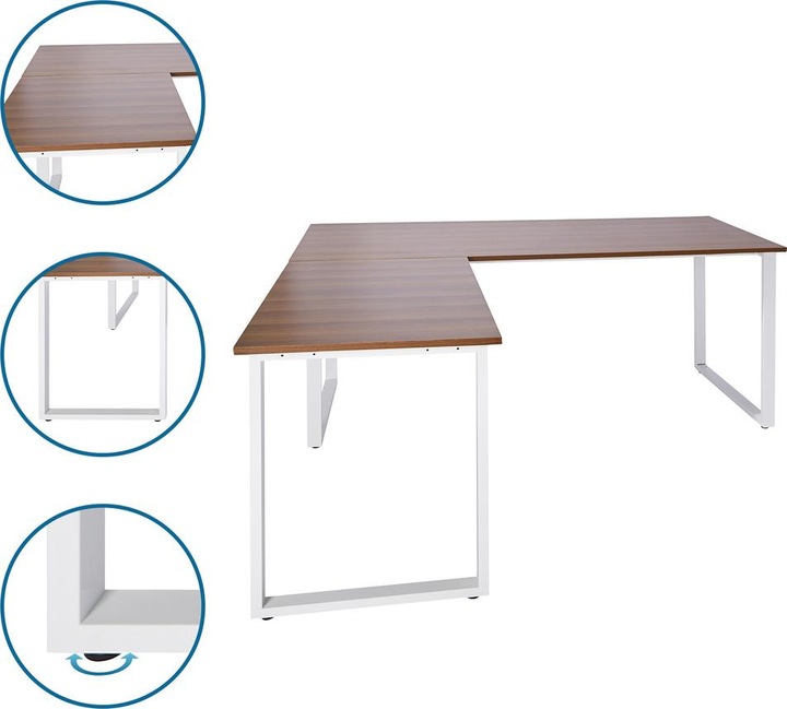 Actual product image Hjh Office Workspace XL I (75.5 x 180 x 180 cm)