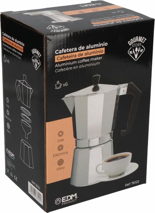 Produktbild EDM Italienische Kaffeemaschine Aluminium 6 Tassen