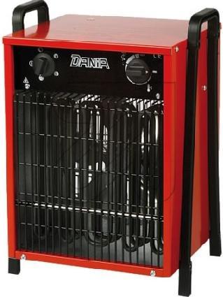 Produktbild Manser HWC Elektrischer Heizlüfter RED - 9 kW + CEE Verlängerungskabel 16 A/400 V - 5 m (9000 W)