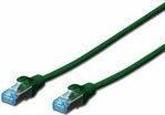Produktbild Digitus CAT 5e SF-UTP Patchkabel PVC AWG 26/7 Länge 1 m Farbe Grün (UTP, CAT5e, 1 m)