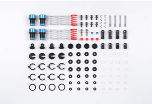 Image du produit Tamiya Jeu d'amortisseurs en aluminium 4 pièces M-Chassis