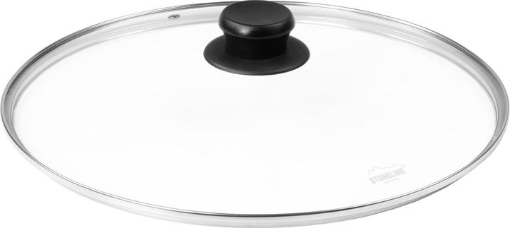 Actual product image Stoneline XXXL roasting pan 32 cm, with glass lid, induction and oven-safe (32 cm, Casserole + Stewpot, Aluminium)