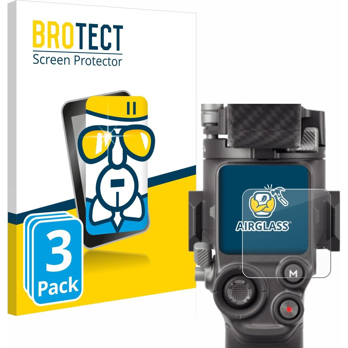 BROTECT Schutzglas Schutzfolie Displayschutz Display Schutz Glas Folie klar (RS 4), Action Cam Zubehör