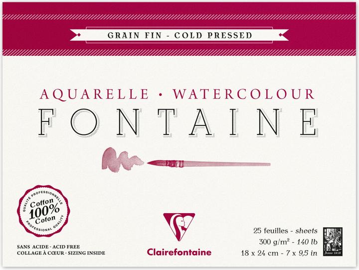 Image du produit Clairefontaine Techniques humides (300 g/m², 180 x)