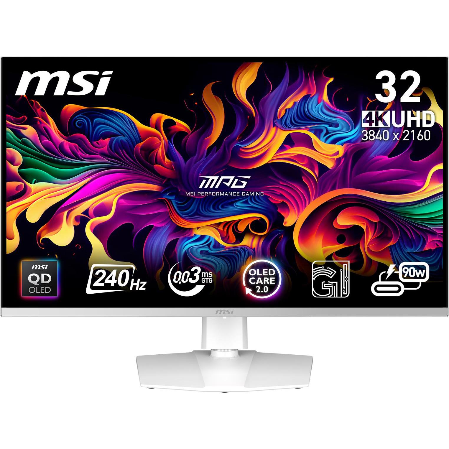 MSI MPG 321URXWDE (3840 x 2160 Pixels, 31.50"), Monitor, Wit