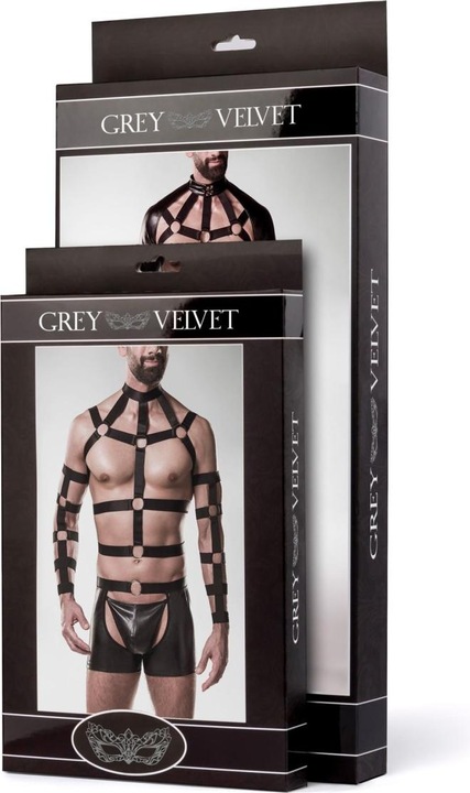 Actual product image Grey Velvet 3-piece bolero set (S, M)