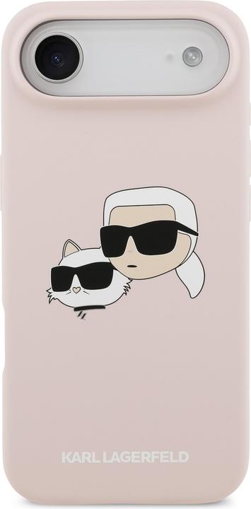 Actual product image Karl Lagerfeld Hülle Liquid aus Silikon mit Karl- und Choupette-Design, kompatibel mit MagSafe (Apple iPhone Air)