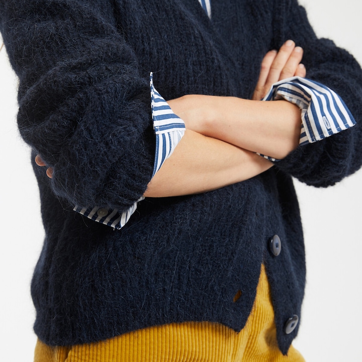 Produktbild La Redoute Collections Strickjacke mit V-Ausschnitt Signature GILDAS (38)