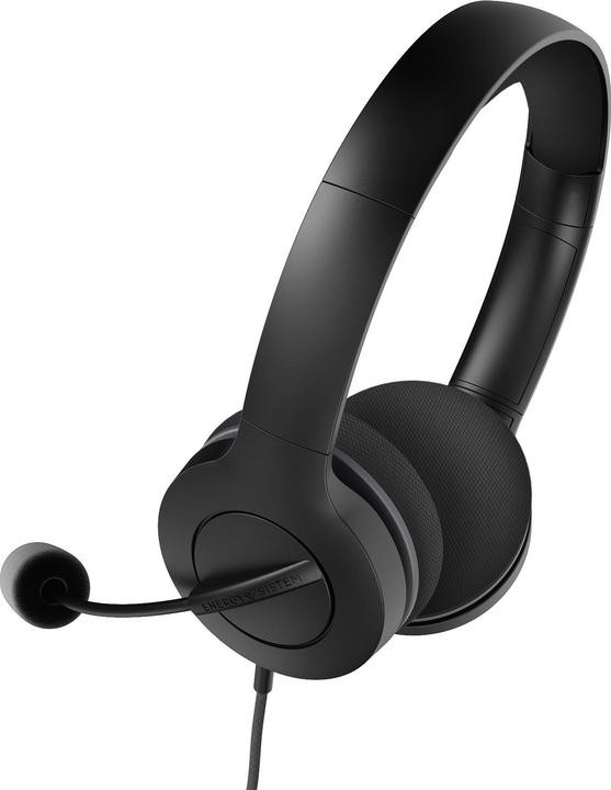 Produktbild Energy Sistem Headset Office 3 Black (USB and 3.5 mm plug, volume and mute control, retractable boom mic) (Kabelgebunden, USB-A)