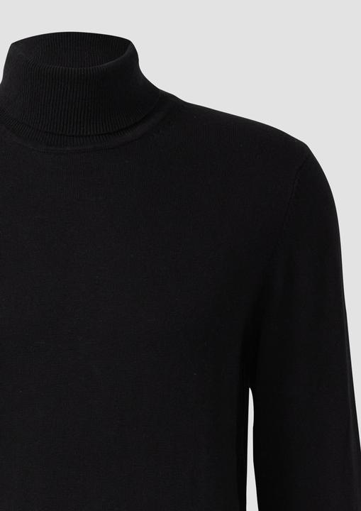 Produktbild s.Oliver Strickpullover Rollkragenpullover aus reiner Baumwolle (M)