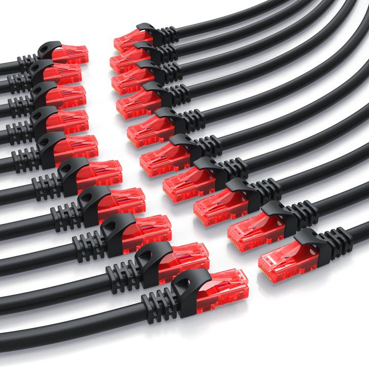 Produktbild CSL CAT.6 Netzwerkkabel - Ethernet Gigabit Lan Kabel RJ45 - Patchkabel - komp. CAT.5 CAT.6 CAT.7 CAT.8 (UTP, CAT6, 0.50 m)