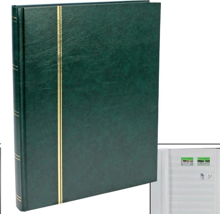 Actual product image Safe green stockbook with 32 white pages