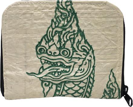 Produktbild Bekos Upcycling - praktische Geldbörse mit Reissverschluss aus recycelten Zementsäcke Naga