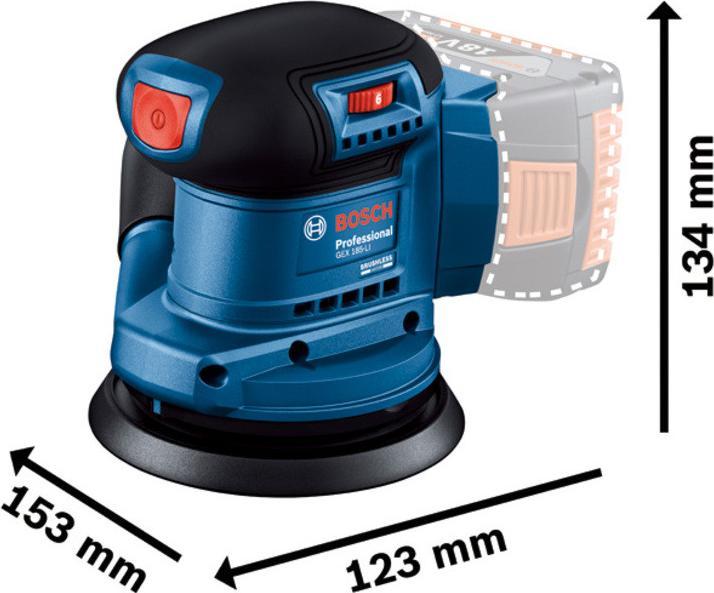 Produktbild Bosch Professional Exzenterschleifer GEX 185-LI (Exzenterschleifer)