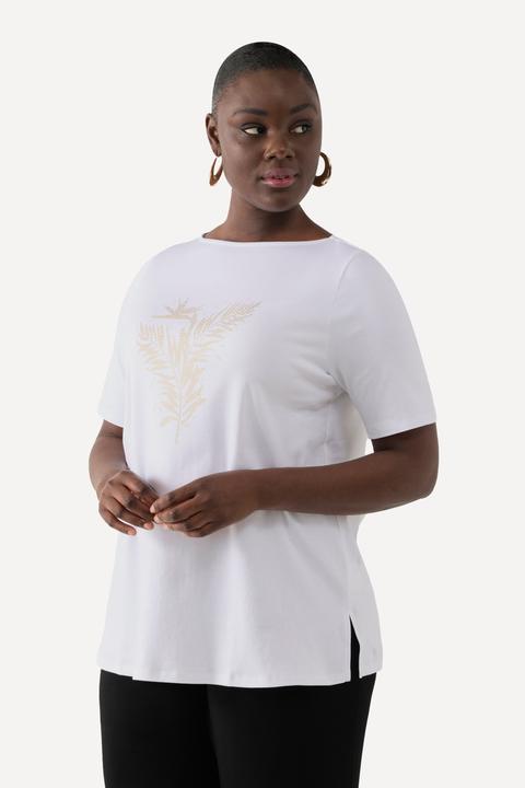Produktbild Ulla Popken T-Shirt, Pima Cotton, Farn, U-Boot-Ausschnitt, Halbarm (42, 44)