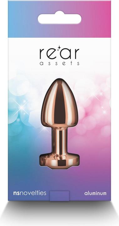 Produktbild NS Novelties Small Anal Plug Rear Assets Aluminum Butt Plug for Beginners Metal Anal Toy with Gem Petite Size (Ro
