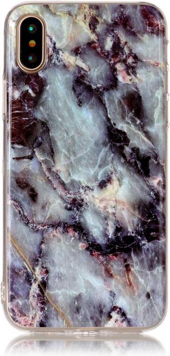 Actual product image Cover-Discount Silicone Rubber Case Marble (Apple iPhone X, Apple iPhone XS)