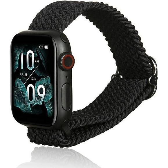 Beline pasek Apple Watch Textile 42444549mm czarny black (42 mm, 44 mm, 45 mm, 49 mm, Textil), Uhrenarmband, Schwarz