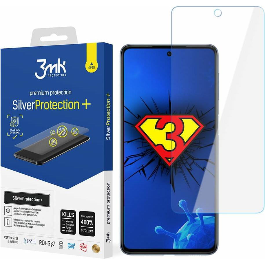 3MK Samsung Galaxy M53 5G - SilverProtection+ (1 Stück, Samsung Galaxy M53 5G), Smartphone Schutzfolie, Transparent