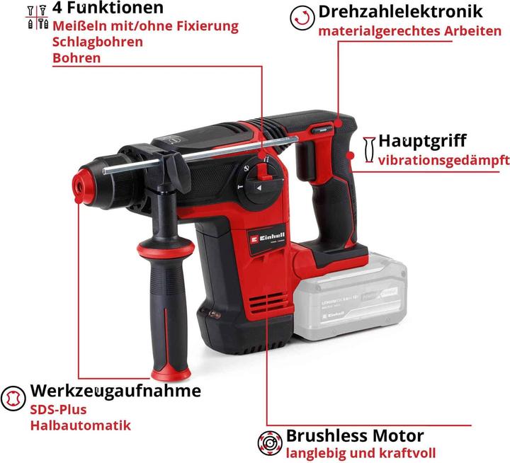 Actual product image Einhell TP-HD 18/26 Li BL (Rechargeable battery operated)