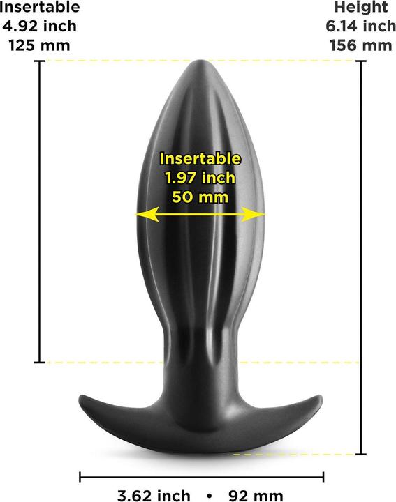 Actual product image NS Novelties Renegade Bomba Black Medium
