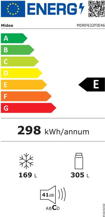 Energie-Label Midea MDRF632FIE46