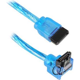 Thumbnail - Akasa SATA 3.0 Kabel 100cm gewinkelt / gerade - UV blue, Interne Kabel (PC)