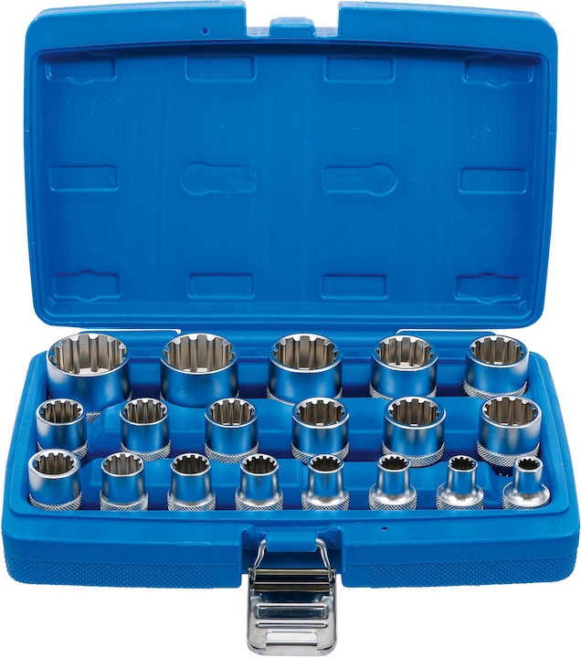 BGS Jeu de douilles Gear Lock | 12,5 mm (1/2") | 19 pièces