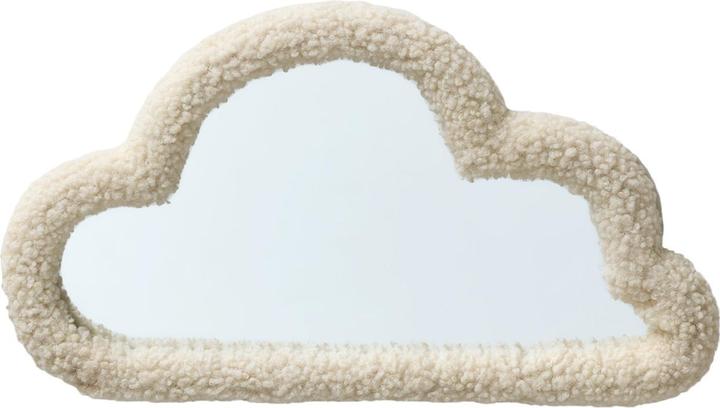 Vertbaudet Kinderzimmer Spiegel WOLKE mit Teddyfleece-Rahmen (45 x 25 cm)