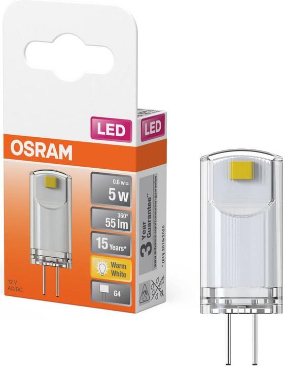 Image du produit Osram LED PIN 12 V (G4, 0.60 W, 55 lm, 1 x, G)