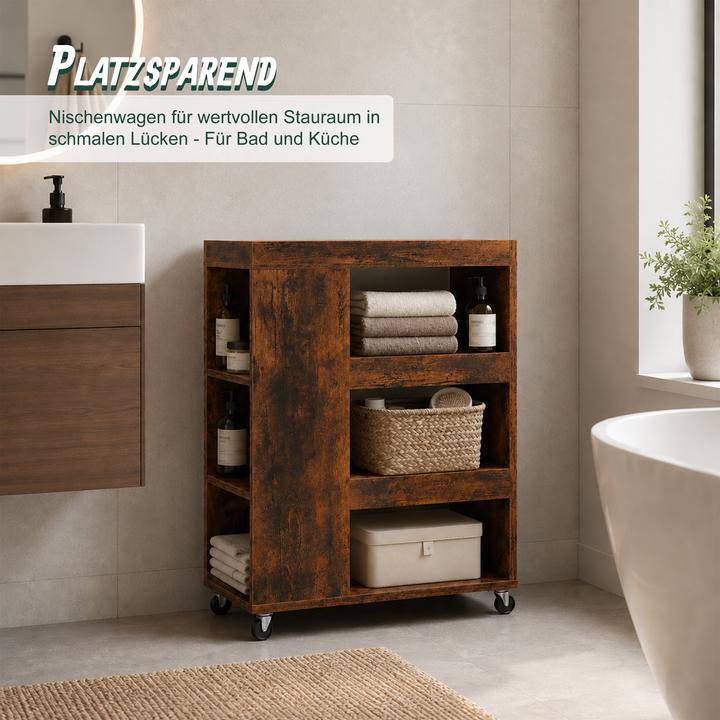 Image du produit Relaxdays Chariot de niche (18 x 60 x 85 cm)