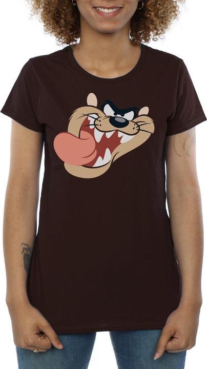Actual product image Looney Tunes Womens/Ladies Tasmanian Devil Face Cotton T-Shirt (XL)