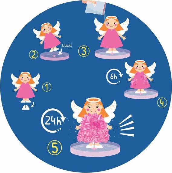 Produktbild Trendhaus MAGIC MOMENTS SNOW FRIENDS Crystal Growing, 3-fach sortiert